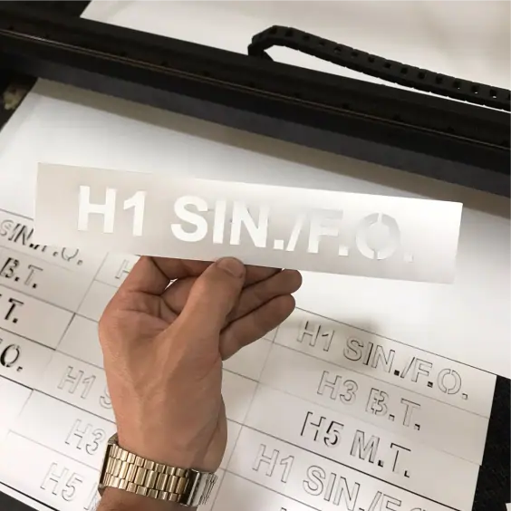 imagem de projeto em acrílico